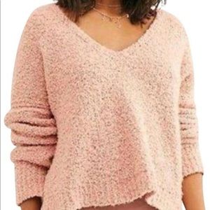Free People sweater in color nude peach